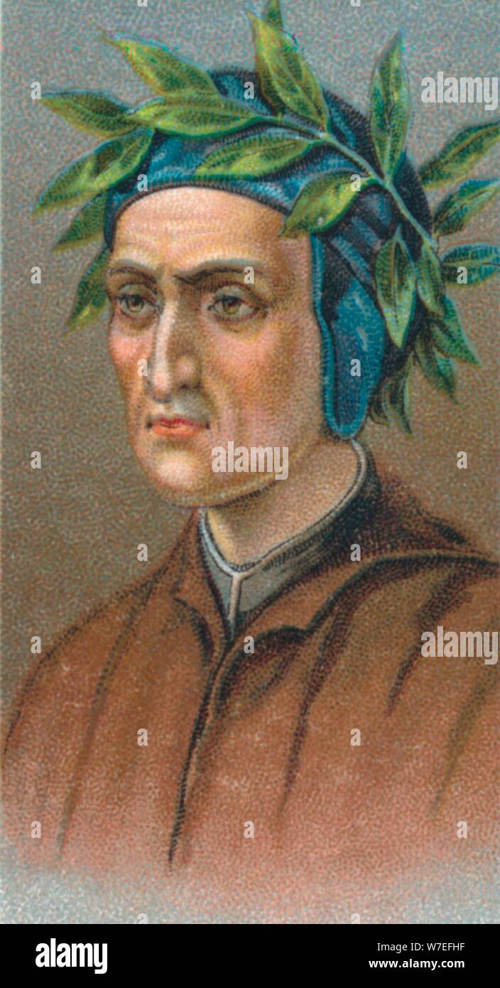 Dante Alighieri (1265-1321), Italiano poeta fiorentino, 1924. Artista: sconosciuto Foto Stock