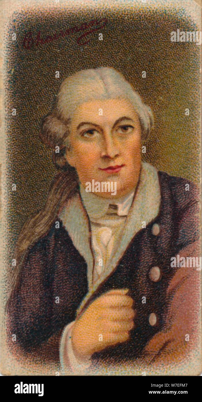 David Garrick (1717-1779), attore inglese, drammaturgo, teatro manager e produttore, 1912. Artista: sconosciuto Foto Stock
