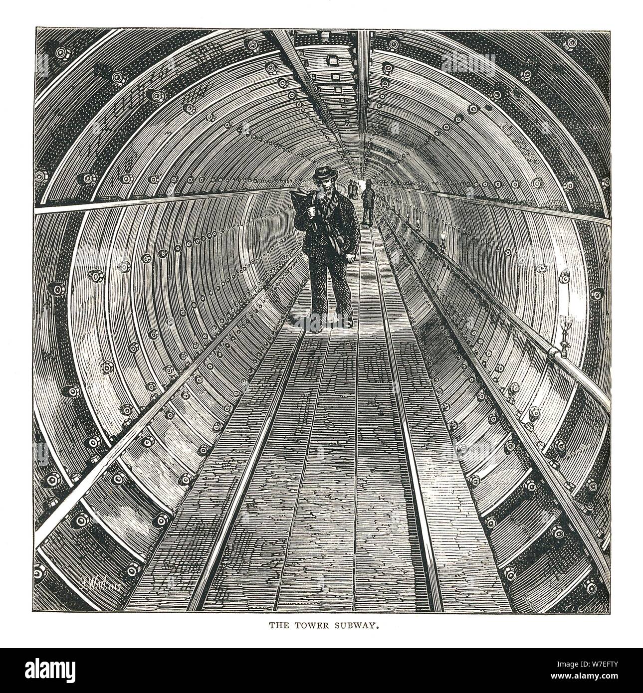 La torre Tunnel, 1878 Artista: Walter Thornbury Foto Stock La torre Tunnel, 1878 Artista: Walter Thornbury Foto Stock