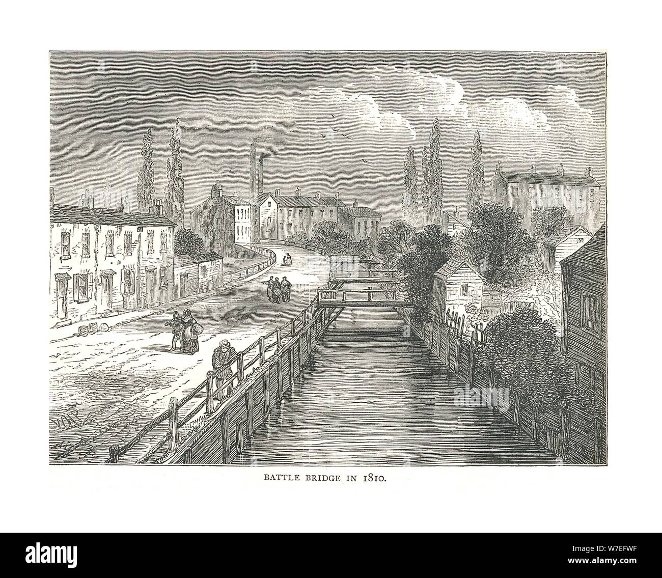 Battle Bridge, 1810. Artista: sconosciuto Foto Stock