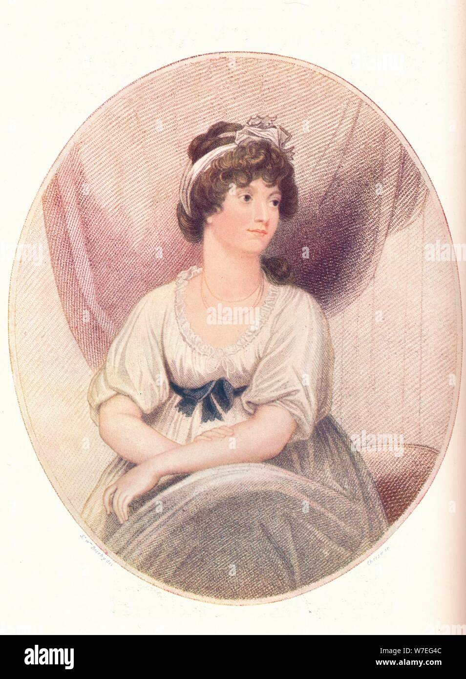 La principessa Amelia, (1783-1810), 1797. La figlia più giovane del re George III. (1906): Artista sconosciuto. Foto Stock