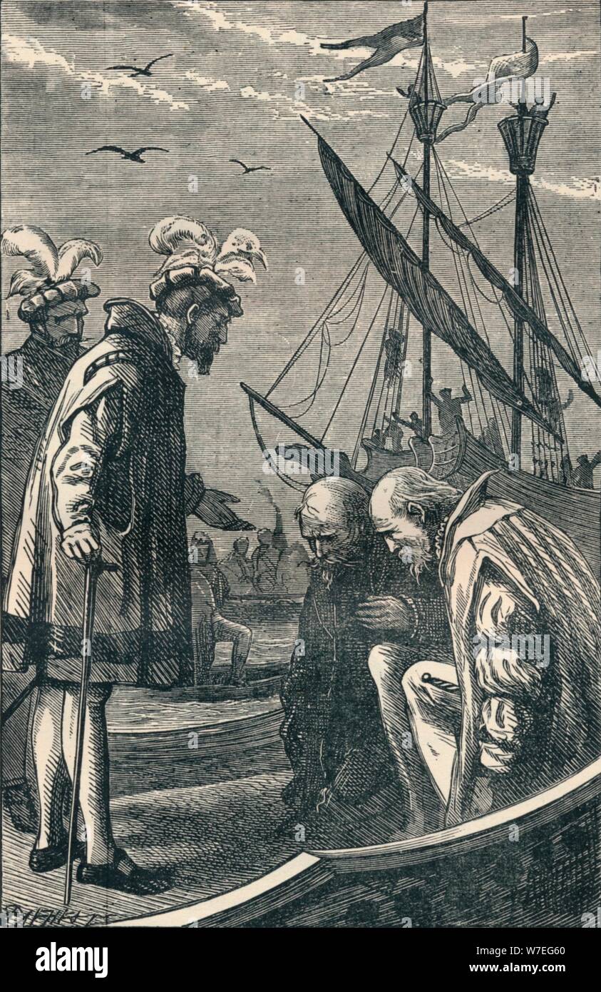 Il Re Visite Vasco da Gama, 1904. Artista: sconosciuto. Foto Stock
