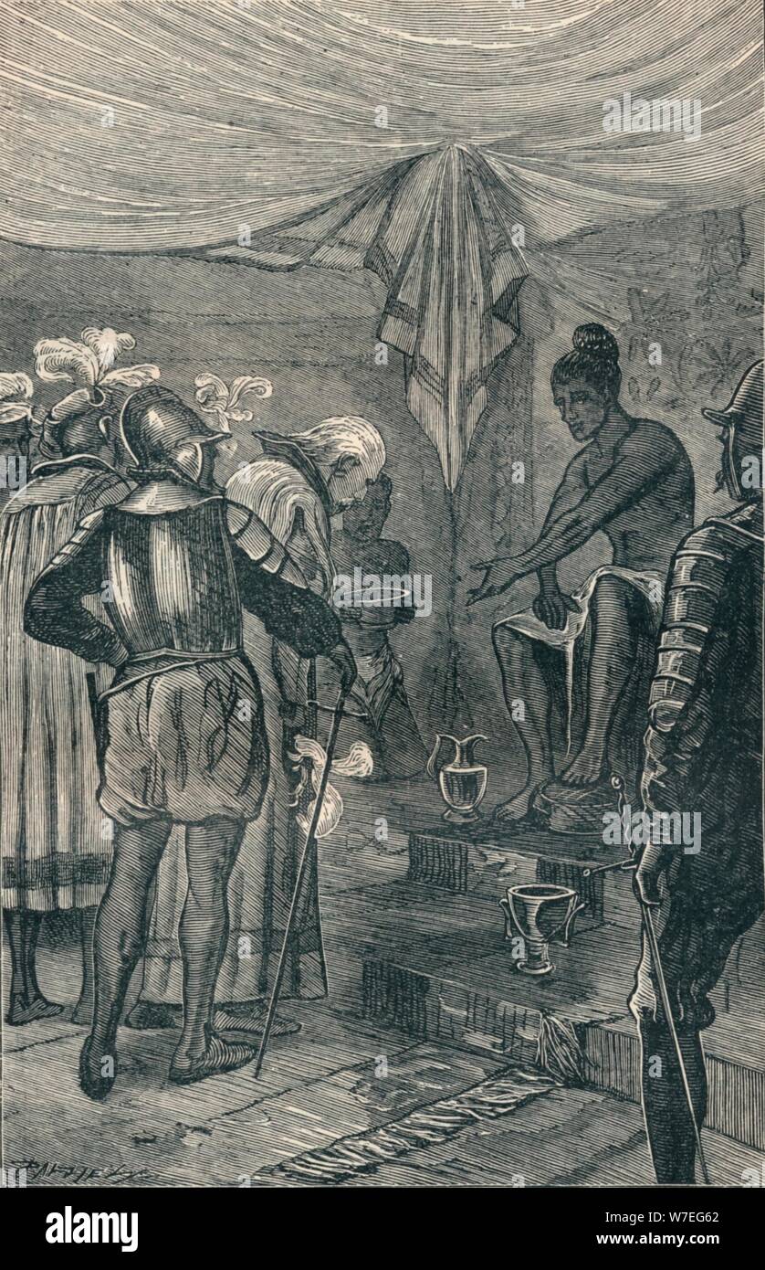 Vasco da Gama visiti il Re, 1904. Artista: sconosciuto. Foto Stock