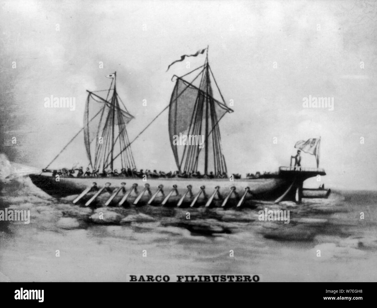 Nave Filibustero, (XVI secolo ), 1920s. Artista: sconosciuto. Foto Stock