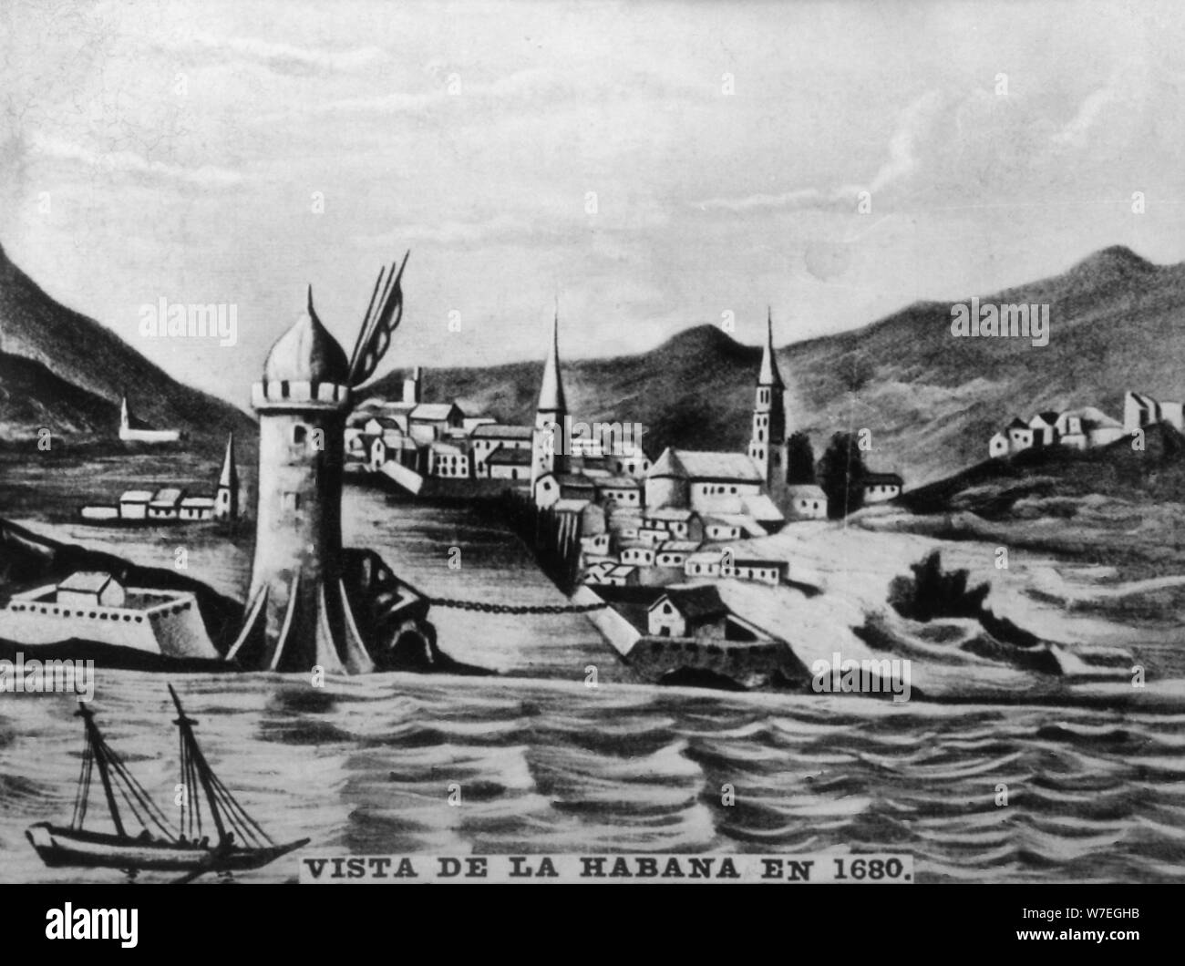 Vista di Havana, (1680), 1920s. Artista: sconosciuto Foto Stock