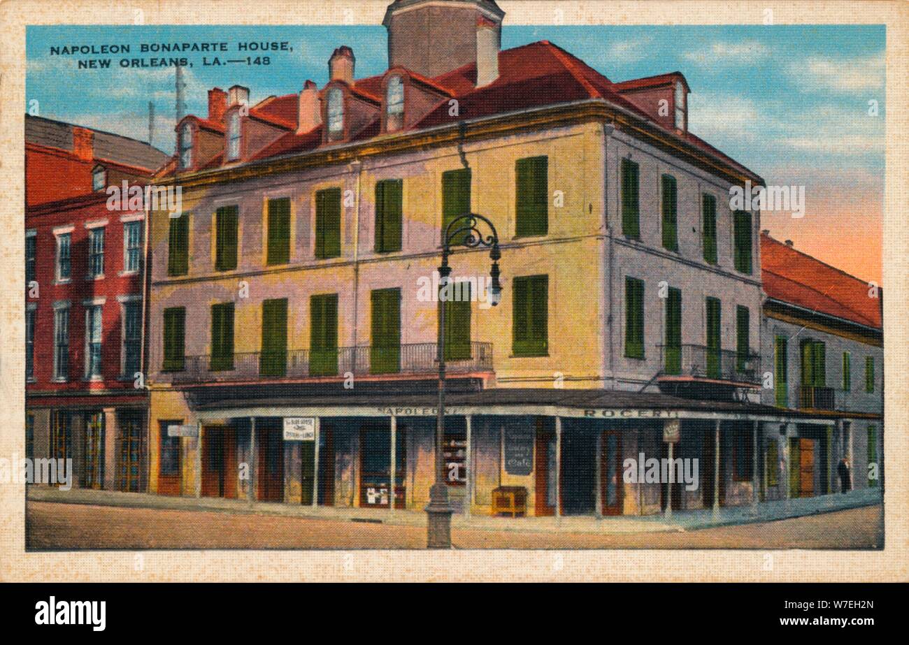 Napoleone Bonaparte House di New Orleans, 1935. Artista: sconosciuto Foto Stock