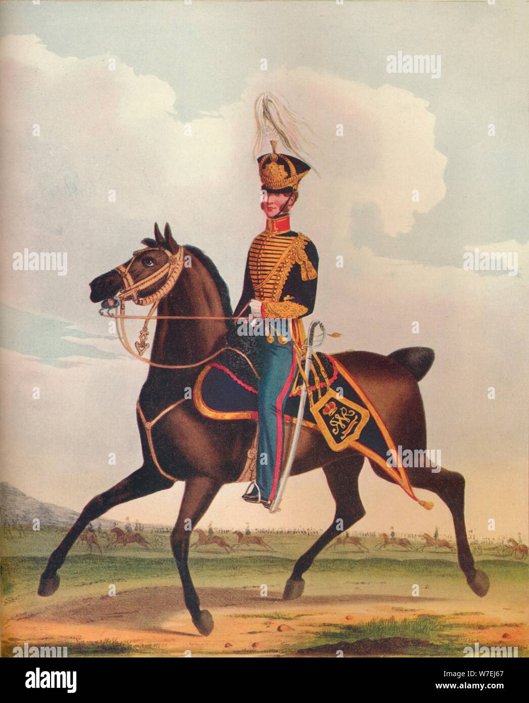 Ufficiale della Royal Artillery (Vigili del cavallo), c1833. (1914). Artista: sconosciuto Foto Stock