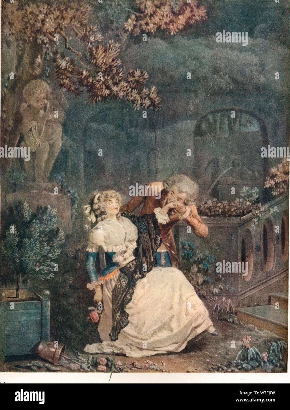 La Main, 1788, (1916). Artista: Philibert Louis Debucourt Foto Stock