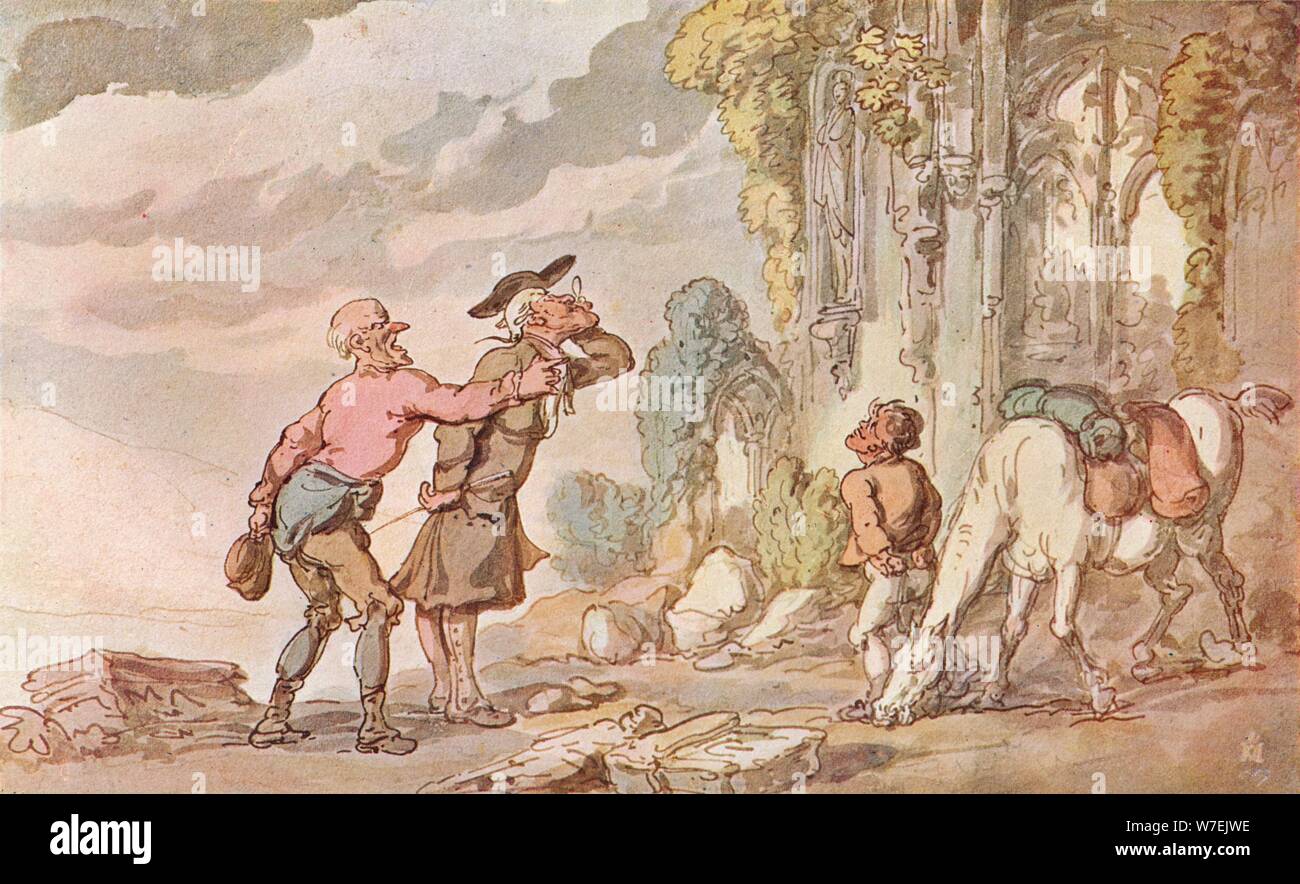 Il Tour del dottor sintassi in cerca del pittoresco, secolo XIX, (1907) artista: Thomas Rowlandson Foto Stock