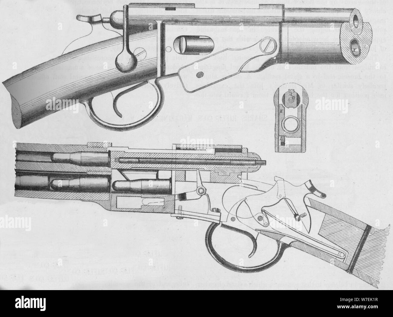 La rivista Vetterli fucile, 1884. Artista: sconosciuto Foto Stock