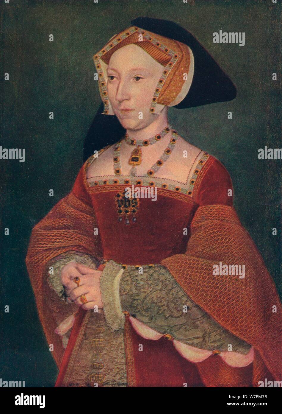 "Jane Seymour', 1537. Artista: Hans Holbein il Giovane. Foto Stock