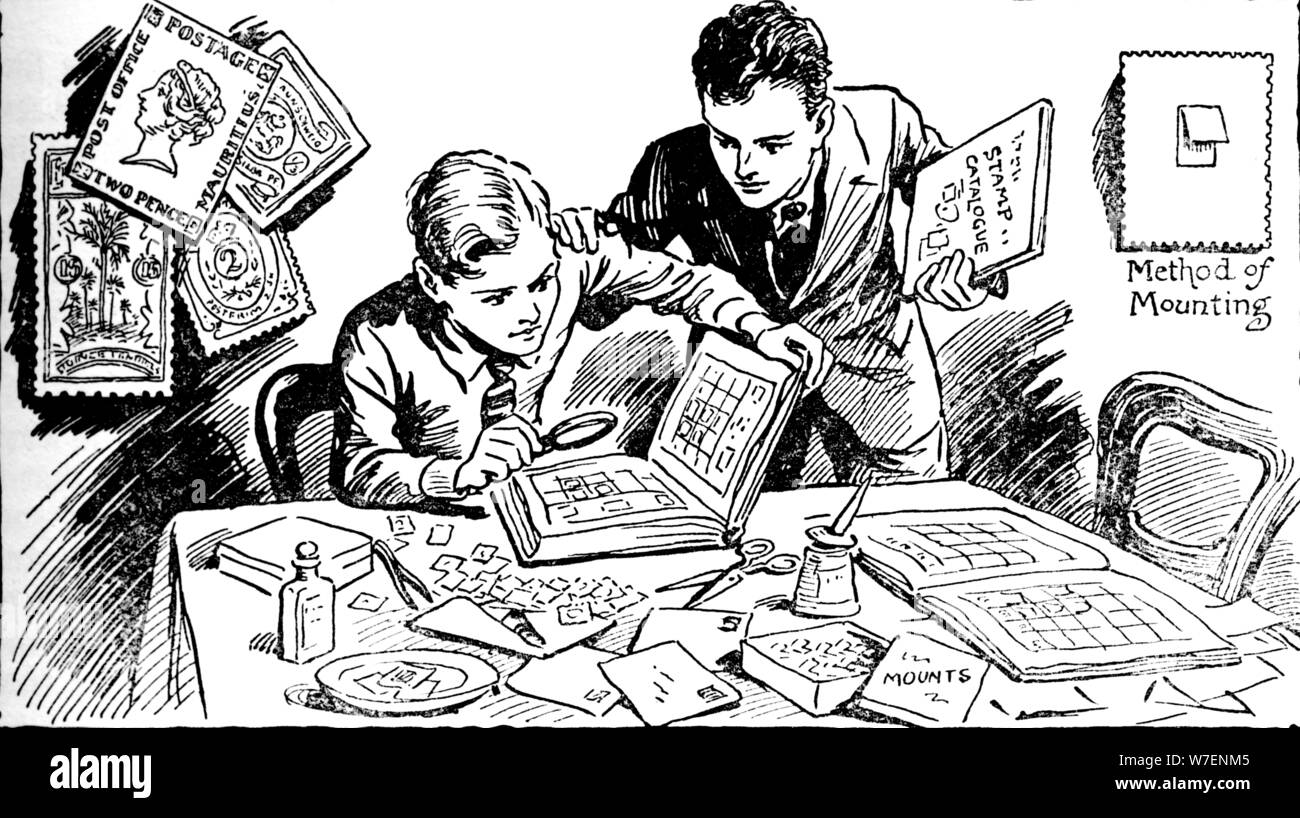 "Le gioie del timbro' Raccolta, 1937. Artista: sconosciuto. Foto Stock