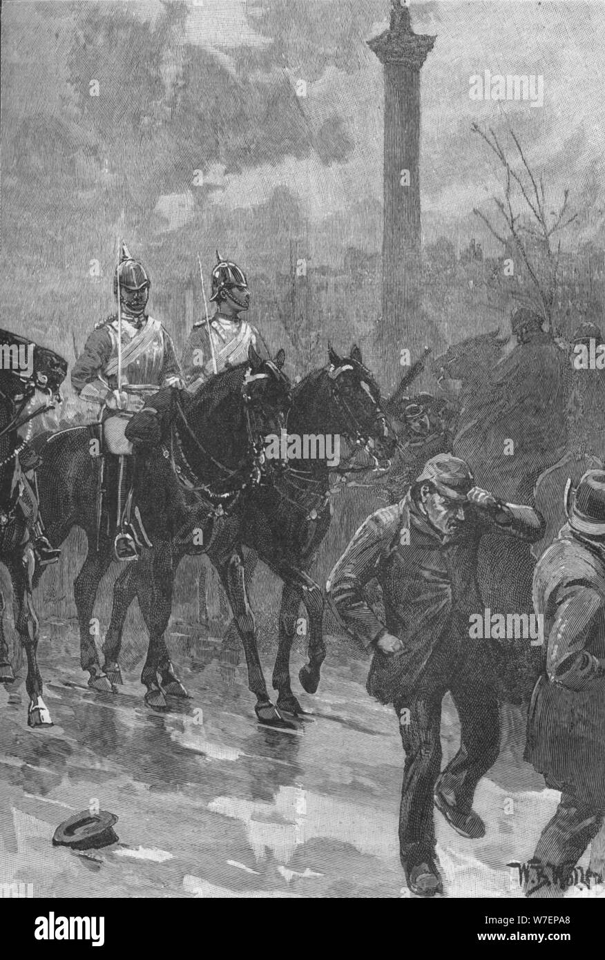 "Bloody Sunday", London, 1887 (1906). Artista: WB Waller. Foto Stock