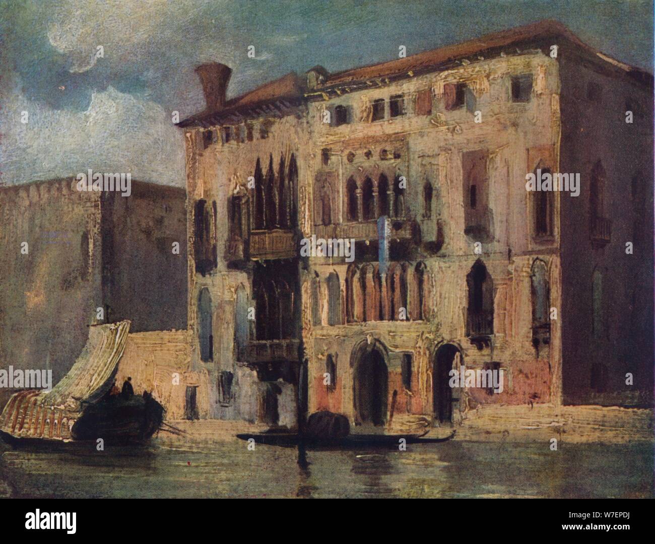 'Vista sul Grand Canal', xix secolo. Artista: Richard Parkes Bonington. Foto Stock