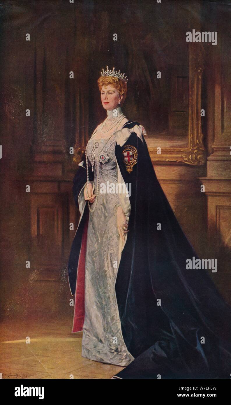 "H.M. Queen Mary', 1910 (1935). Artista: Sir William Llewellyn. Foto Stock