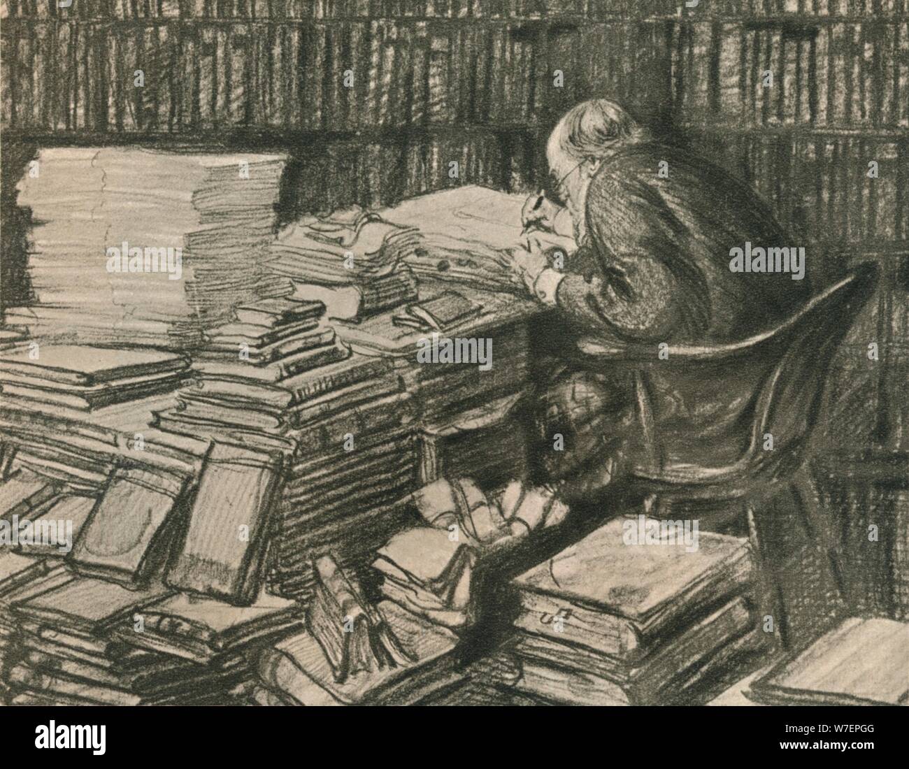 "Ex Libris', C1924. Artista: Edward Frank Gillett. Foto Stock