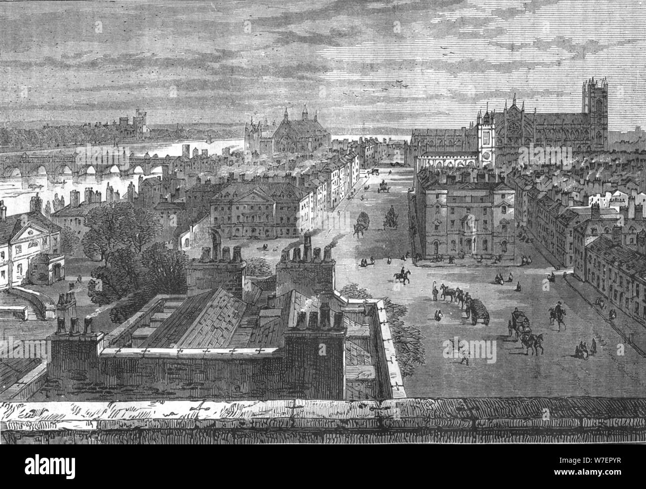 Westminster dal tetto di Whitehall, 1807 (1897). Foto Stock