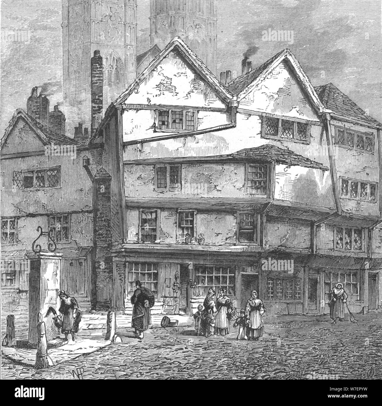 Ladri Lane, 1808 (1897). Artista: sconosciuto. Foto Stock
