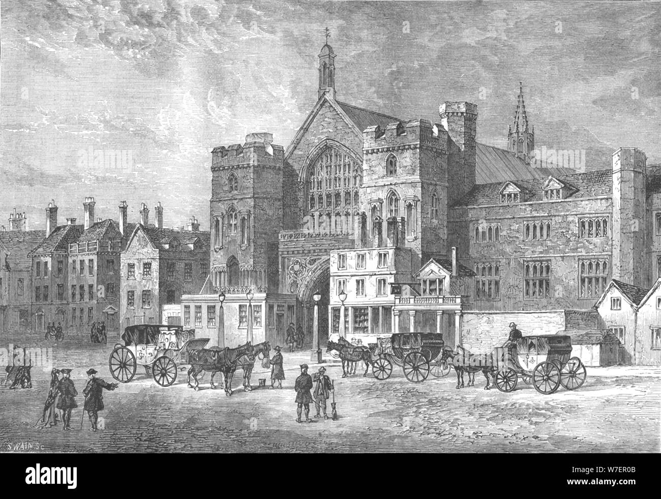 Westminster Hall, 1808 (1897). Artista: Swain. Foto Stock