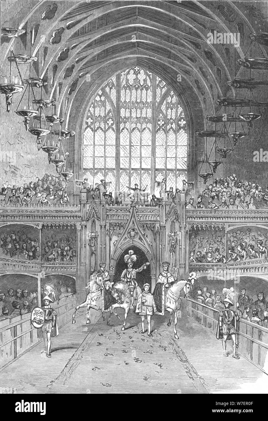 Incoronazione di George IV nella Westminster Hall, 1897. Foto Stock