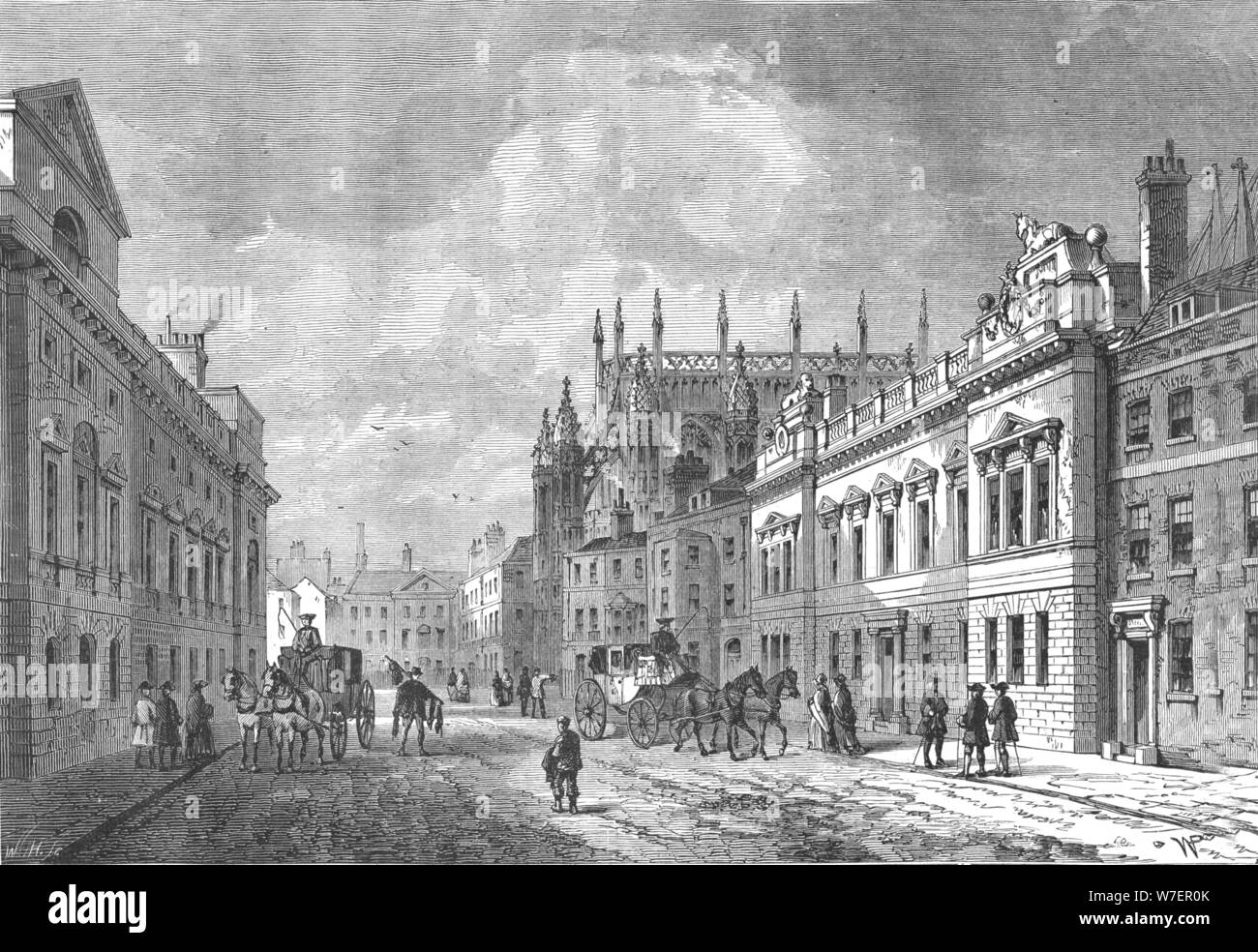 Old Street, Market Street, Westminster, 1820 (1897). Foto Stock