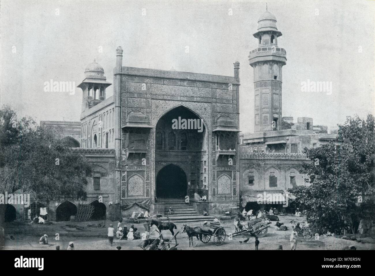 'Mosque di Wazir Khan, Lahore', C1942. Artista: sconosciuto. Foto Stock
