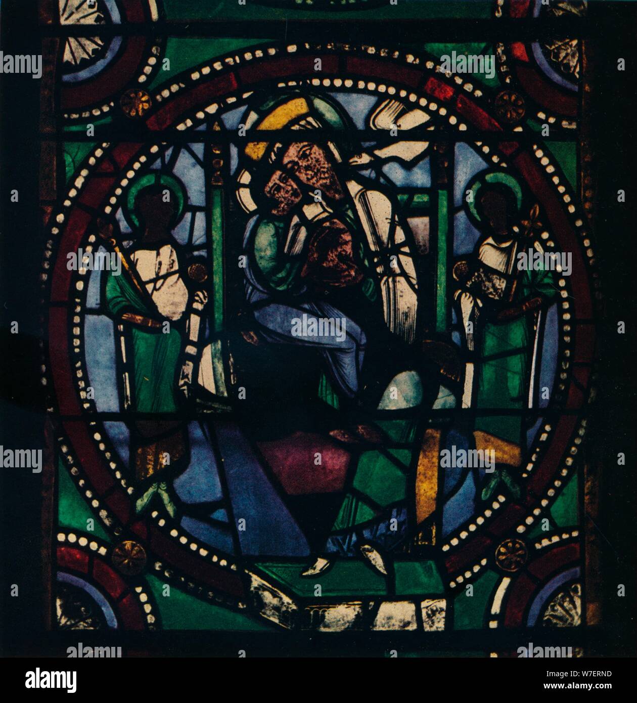 'Medallion dalla chiesa di Santa Maria e di tutti i Santi", 1925. Artista: sconosciuto. Foto Stock