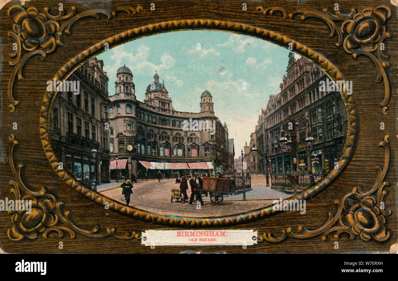 Piazza Vecchia, Birmingham, c1905. Artista: sconosciuto. Foto Stock