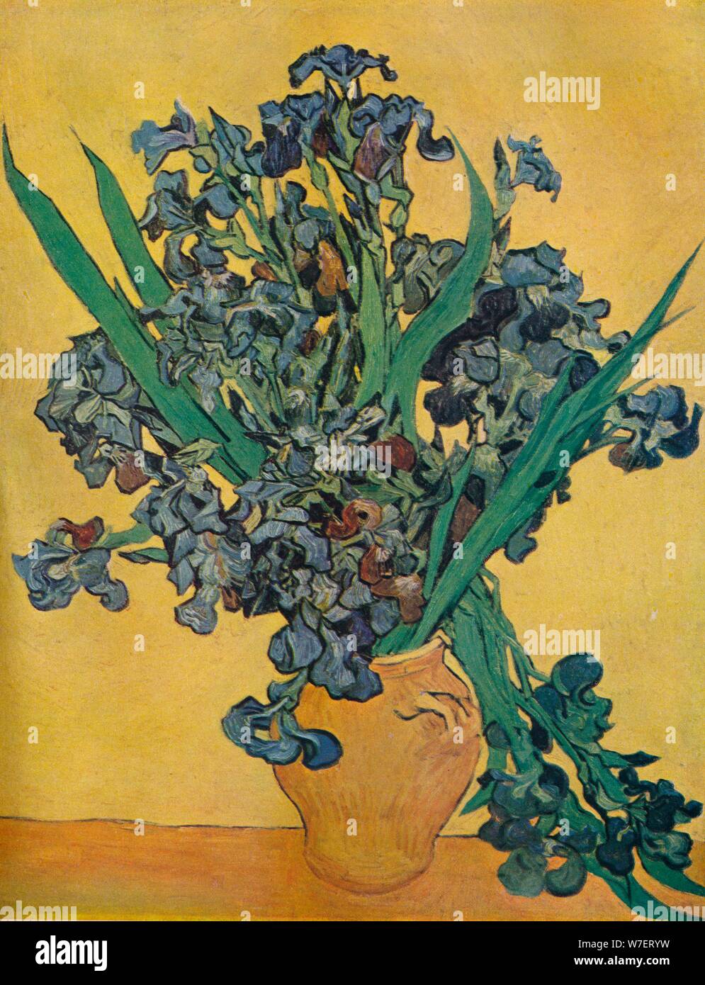 "Nature Morte: Iris", 1890. Artista: Vincent van Gogh. Foto Stock