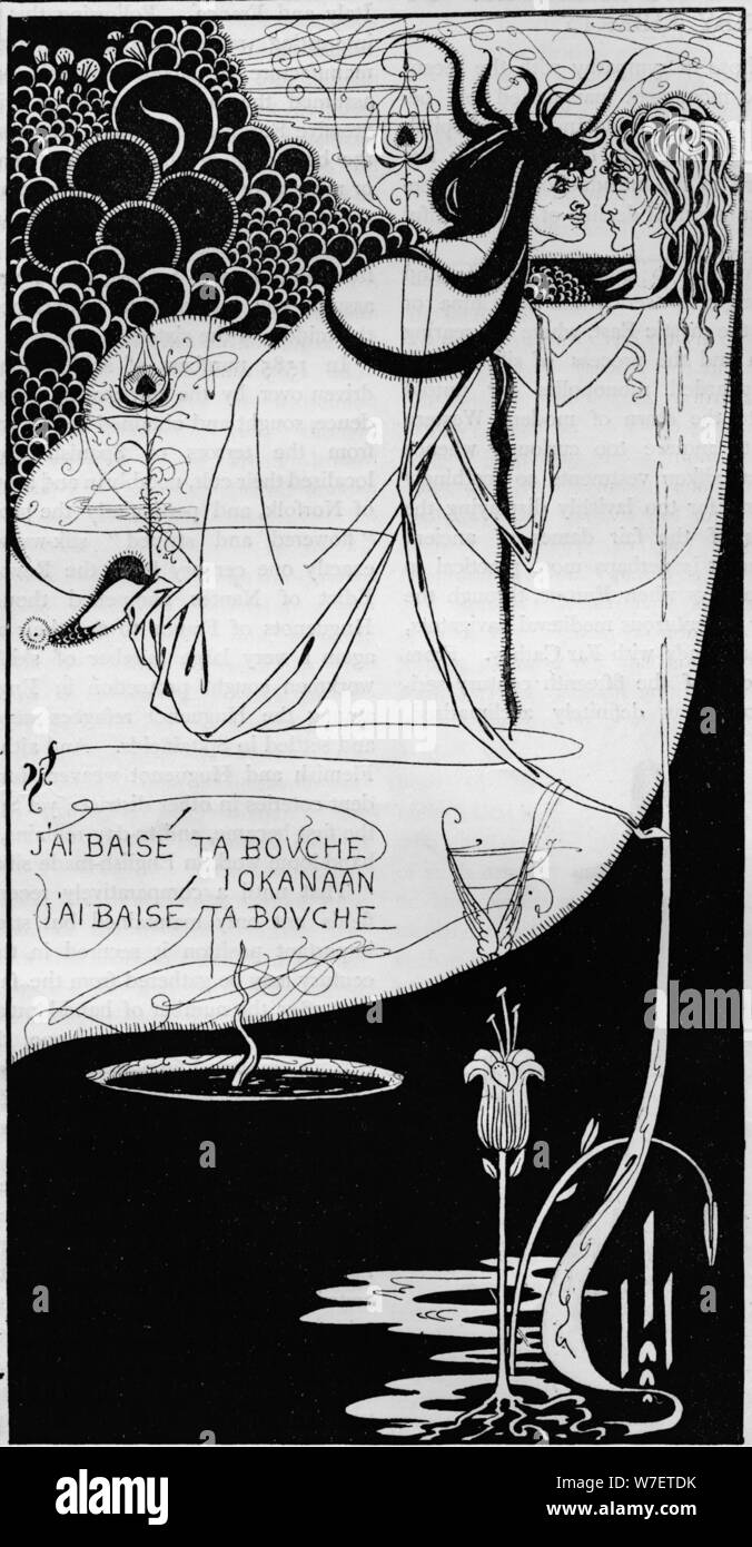 "Climax", c1893. Artista: Aubrey Beardsley. Foto Stock