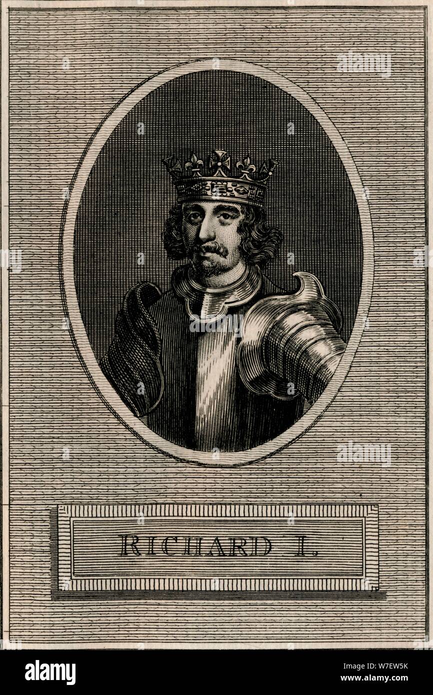 Re Richard I, 1793. Artista: sconosciuto. Foto Stock