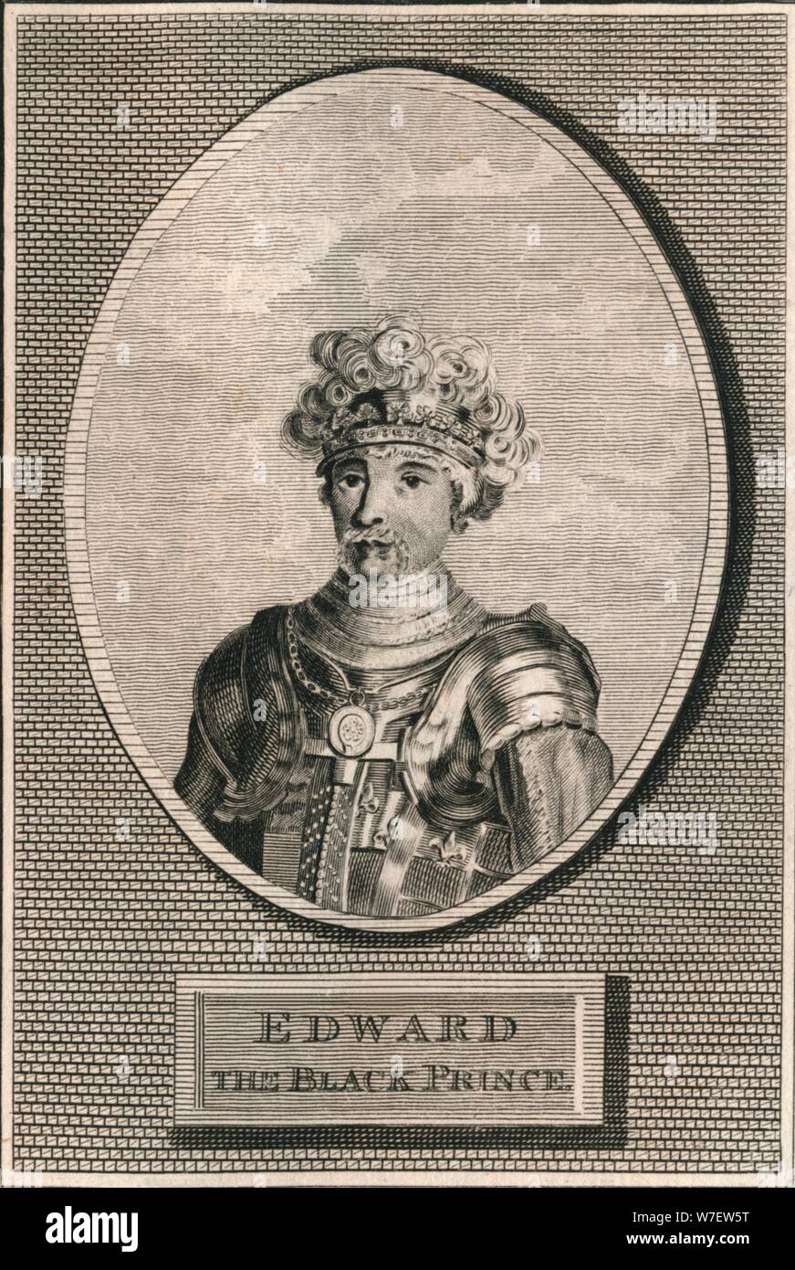 Edoardo il Principe Nero, 1793. Artista: sconosciuto. Foto Stock