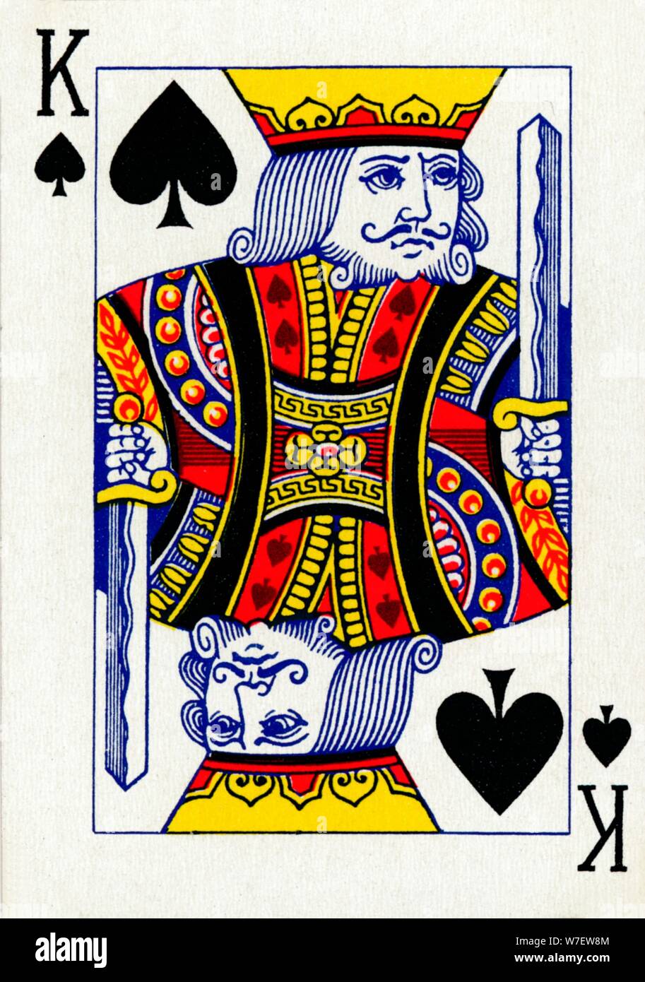 Re di picche da un mazzo di Goodall & Son Ltd, giocando a carte, c1940. Artista: sconosciuto. Foto Stock