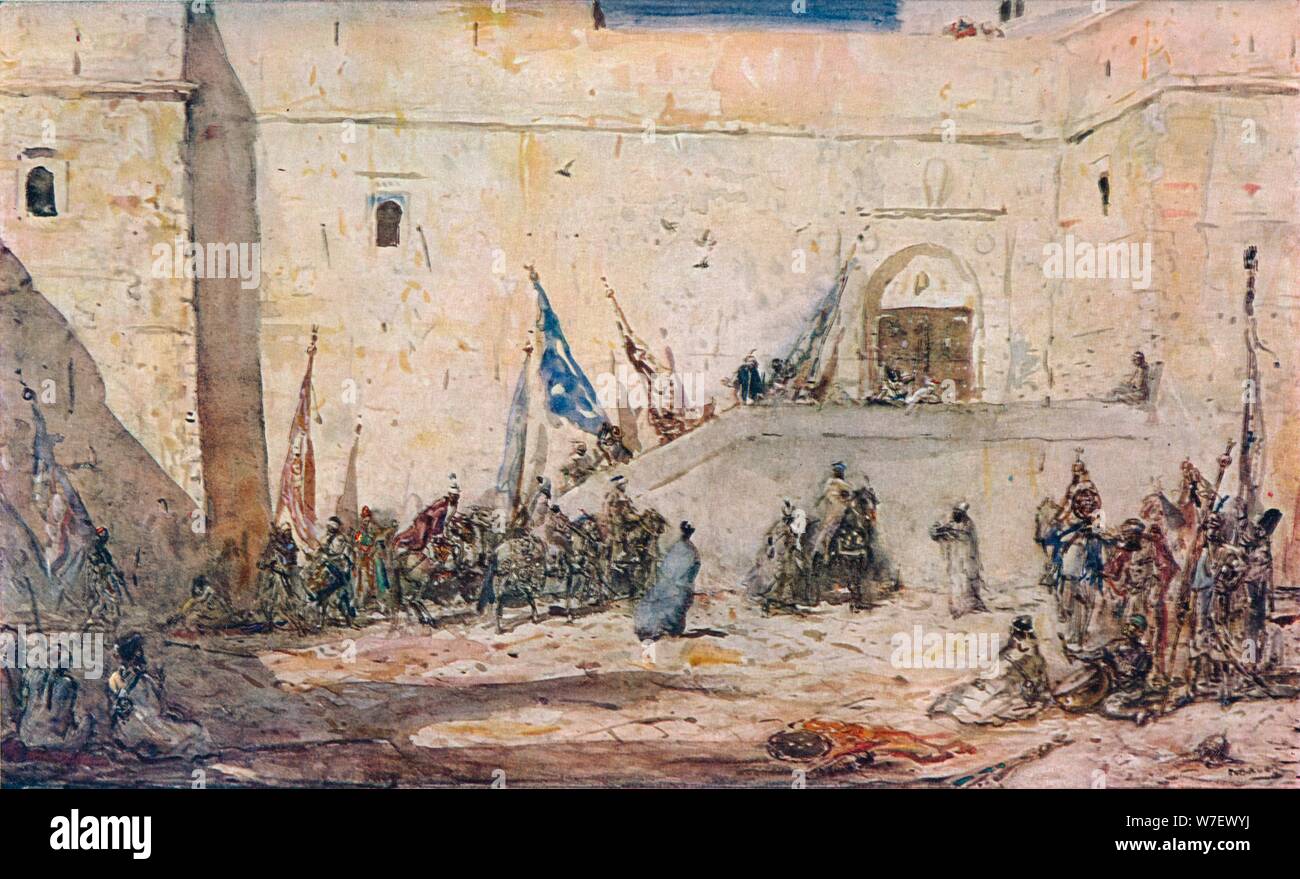 "Un giorno del Festival', C1910. Artista: Marius Bauer. Foto Stock