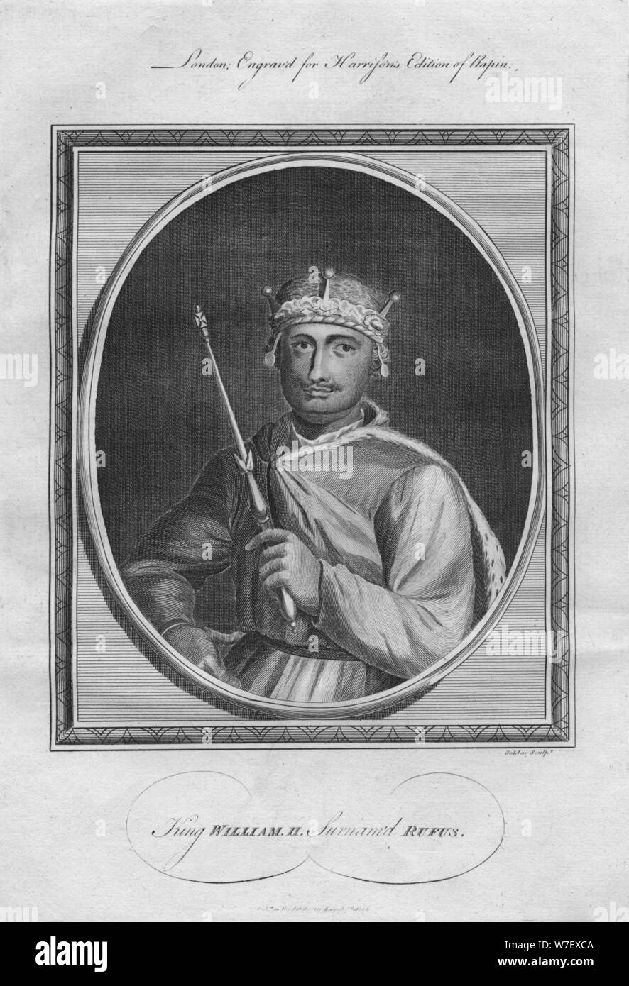 Re Guglielmo II (William Rufus), 1786. Artista: Anon. Foto Stock