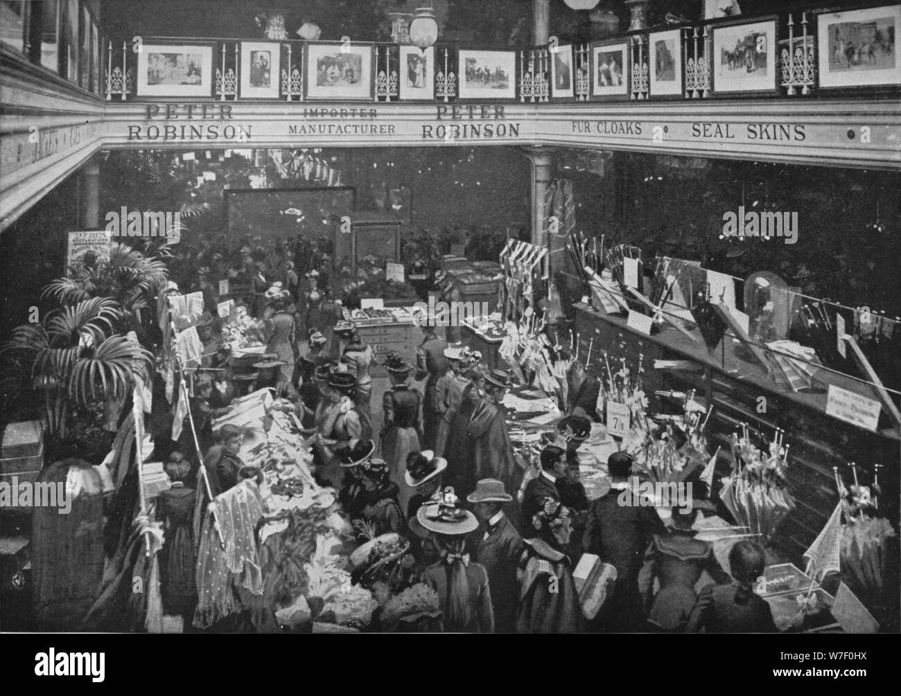Un giorno di vendita a Peter Robinson's department store, Oxford Street, Londra, c1903 (1903). Artista: sconosciuto. Foto Stock