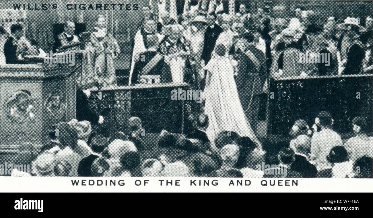 "Nozze del re e della regina", 1923 (1937). Artista: sconosciuto. Foto Stock