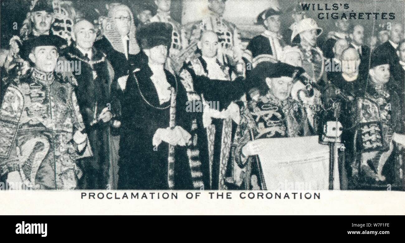 "L'annuncio della incoronazione', 1936 (1937). Artista: sconosciuto. Foto Stock