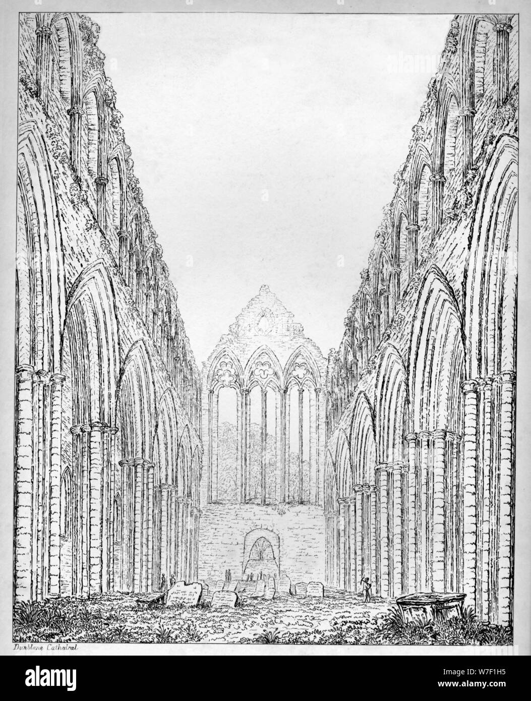 'Dunblane Cattedrale', C1812. Artista: S Leith. Foto Stock