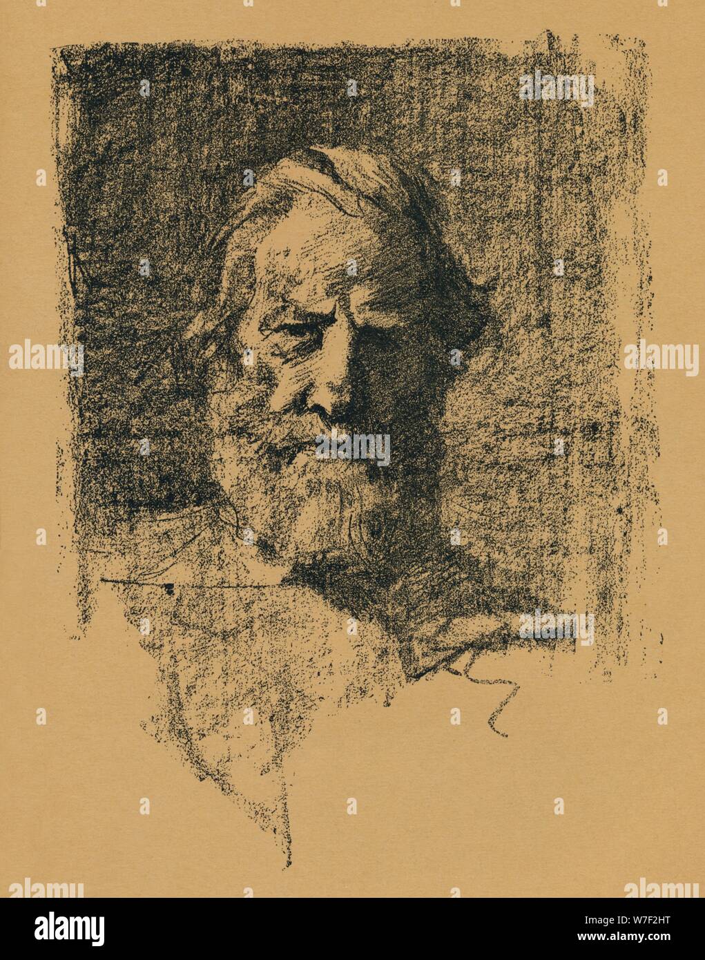 'Ritratto Sketch', c1895, (1896). Artista: Alfred Hartley. Foto Stock