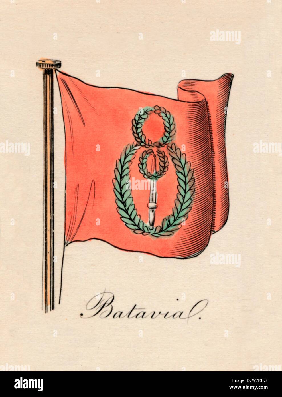 "Batavia", 1838. Artista: sconosciuto. Foto Stock