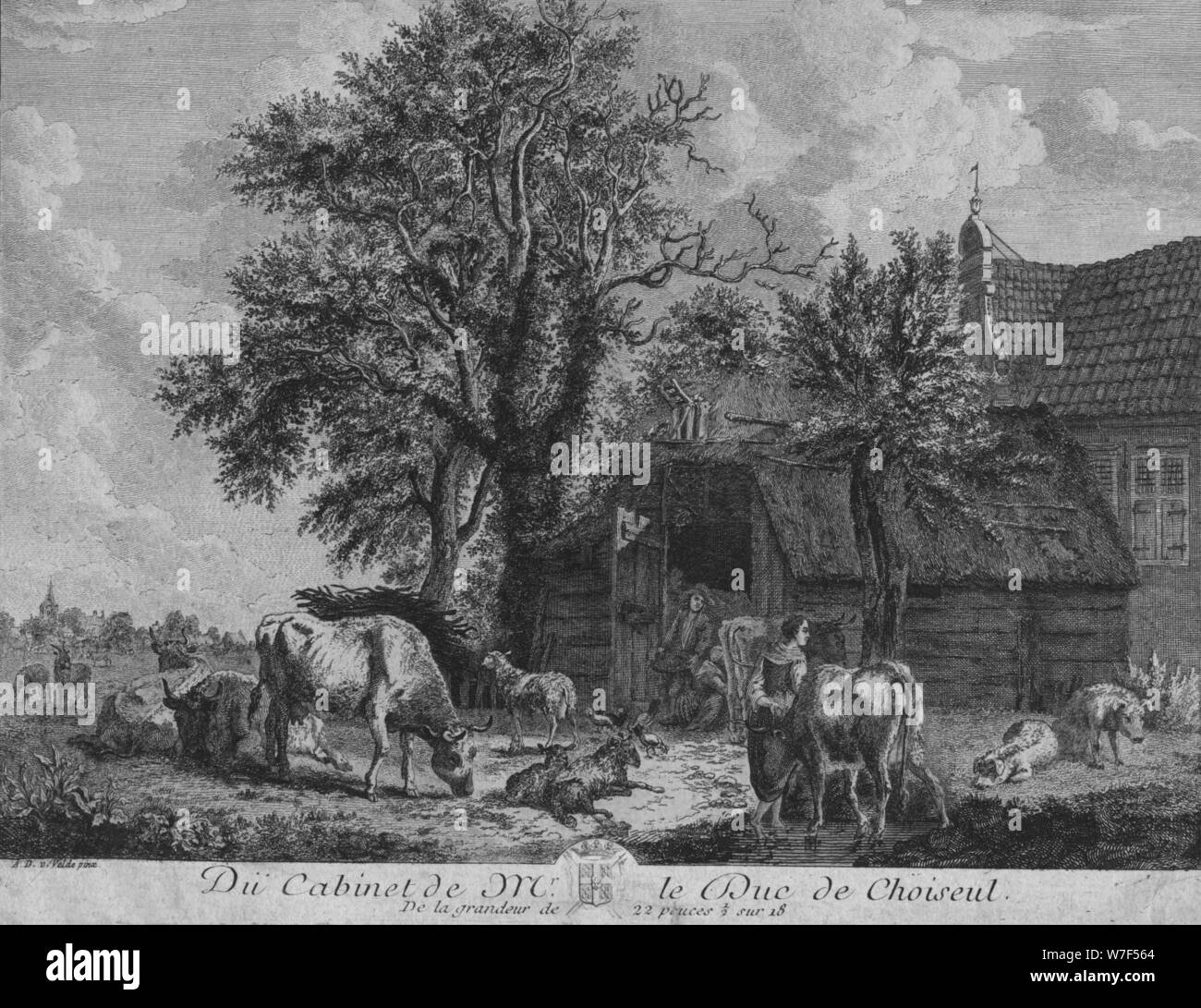 "U Cabinet de Il sig. le Duc de Choiseul', C1771. Artista: sconosciuto. Foto Stock