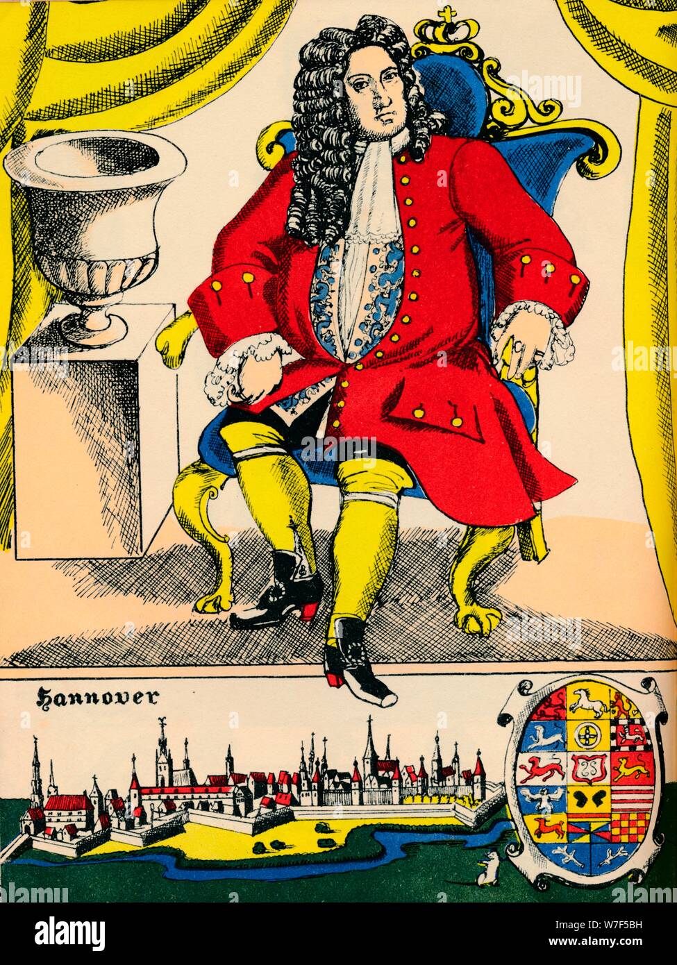 Giorgio I, re di Gran Bretagna e Irlanda dal 1714, (1932). Artista: Rosalind Thornycroft. Foto Stock