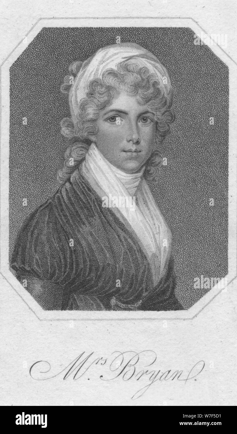 'MRS. Bryan', 1801. Artista: Mackenzie. Foto Stock