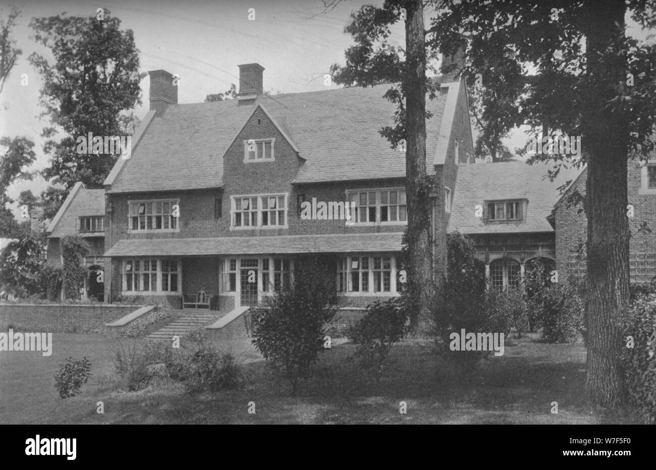 Di fronte al giardino, casa di Harry C nero, Guilford, Baltimore, Maryland, 1923. Artista: sconosciuto. Foto Stock