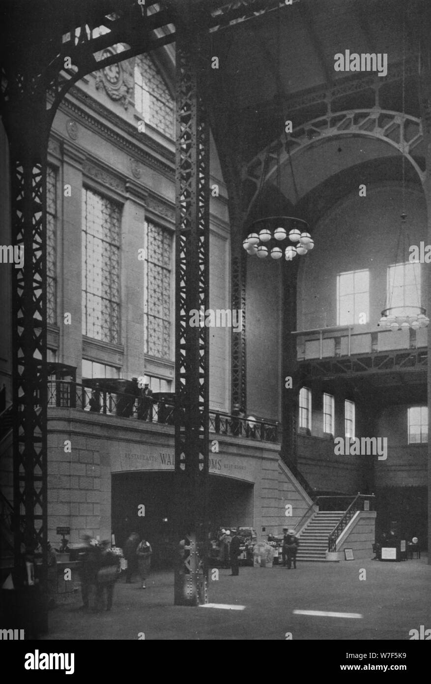 Atrio secondario, Chicago Union Station, Illinois, 1926. Artista: sconosciuto. Foto Stock