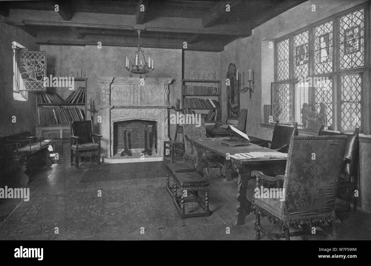Sala reception, ufficio e residenza di Frederick Sterner, New York, 1922. Artista: sconosciuto. Foto Stock