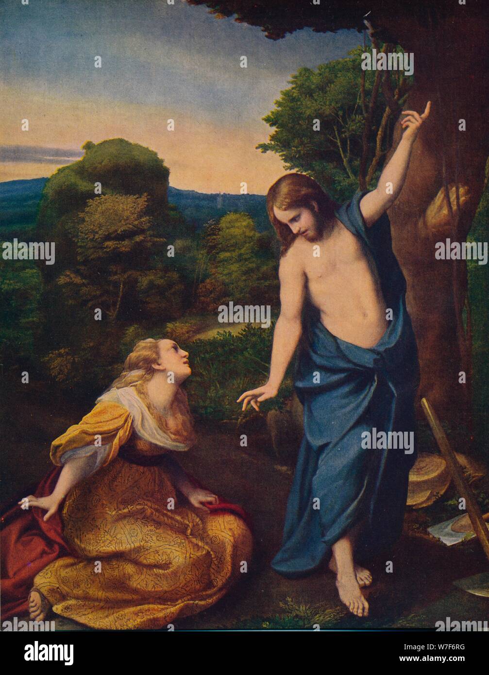 "Noli Me Tangere', 1523-1524, (c1934). Artista: Correggio. Foto Stock