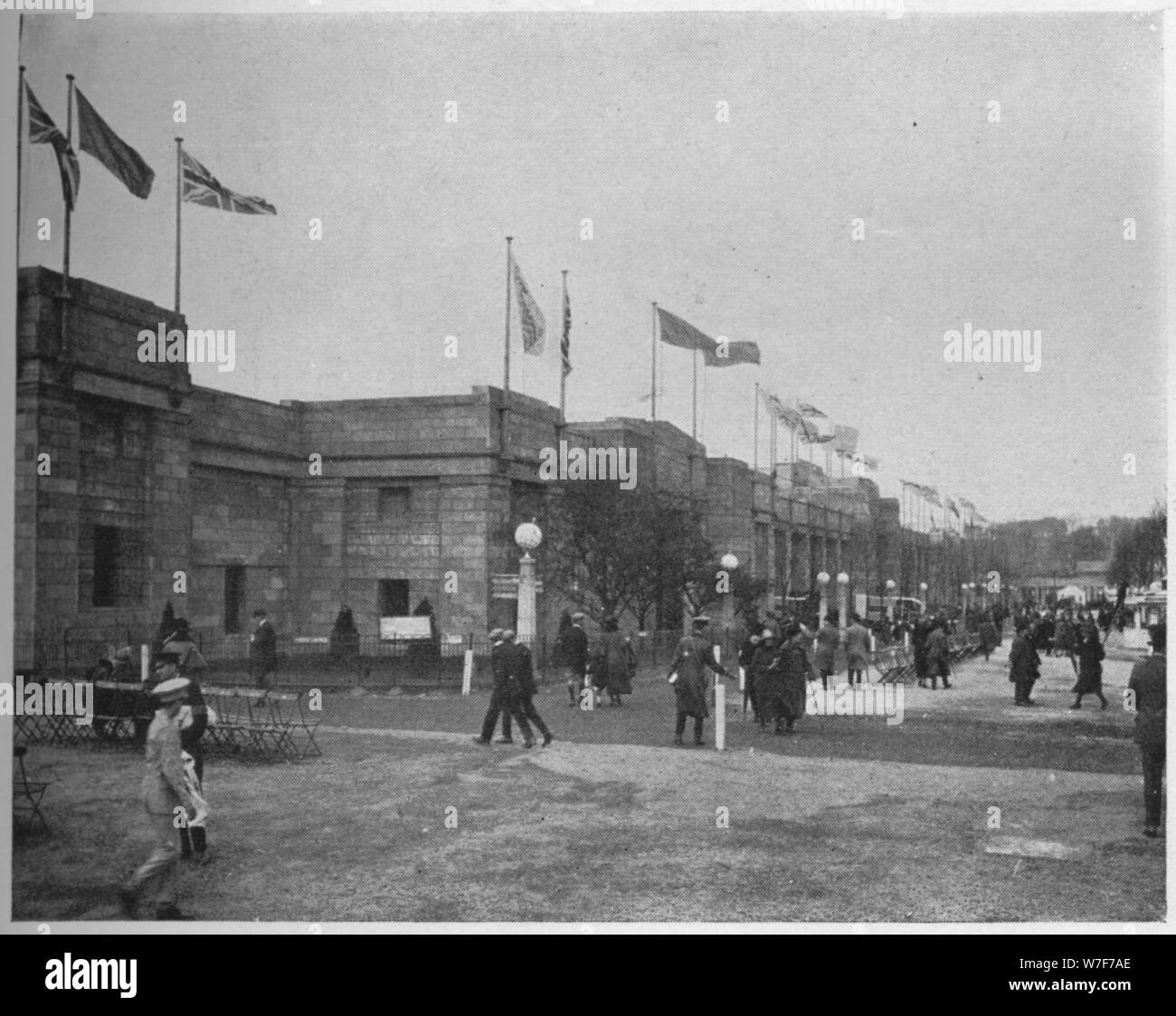 Vista generale del palazzo di ingegneria, Impero britannico mostra, Wembley, Londra, 1924. Artista: sconosciuto. Foto Stock