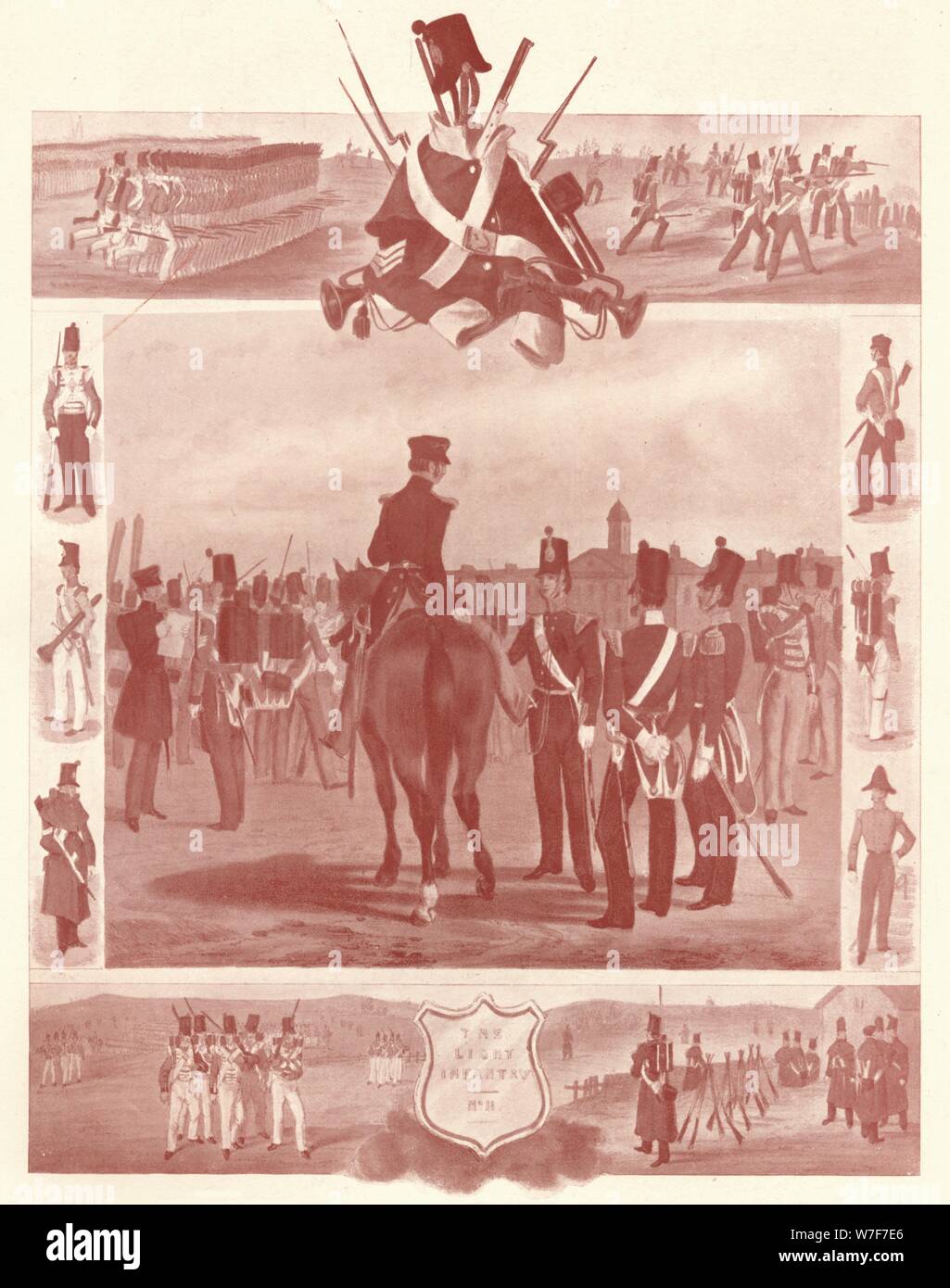 "La fanteria leggera (1846)', C1846 (1909). Artisti: sconosciuto, William Walker. Foto Stock
